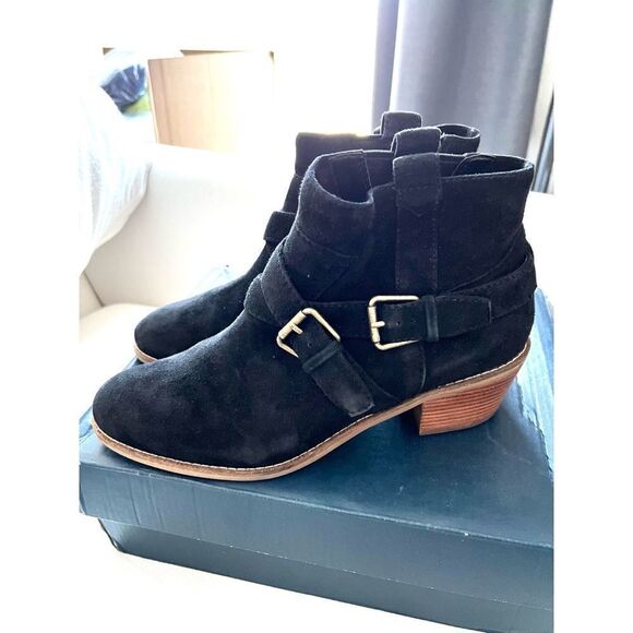 cole haan jensynn suede black bootie size 7.5B - Picture 6 of 9
